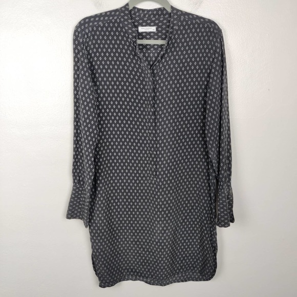 Equipment Navy Mini Dress with White Pattern - Picture 3 of 11